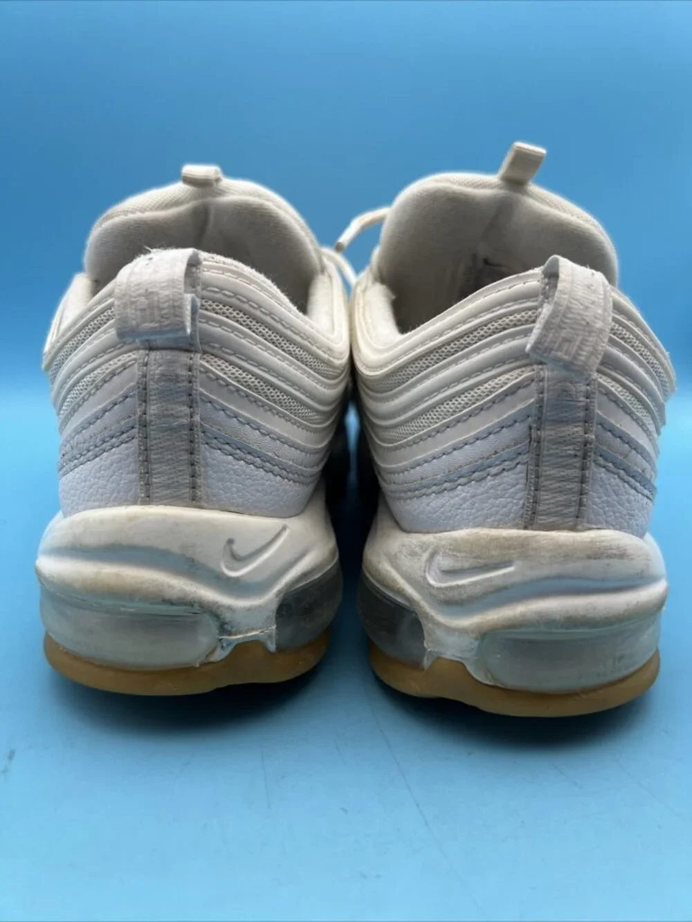 Men’s Nike Sneakers Air Max 97 ‘White / Gum’ Size 9 EUC DJ2740–100